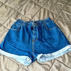 High waisted Jean shorts